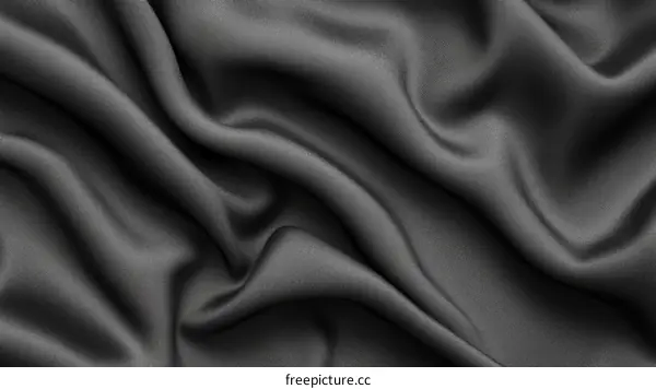 Elegant Dark Gray Silk Fabric Texture