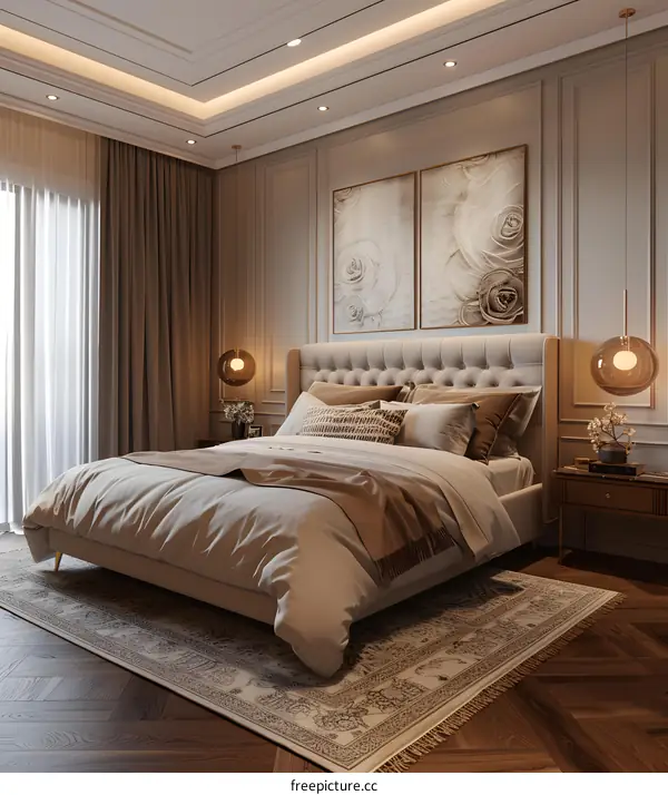 European-style bedroom renderings