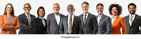 Diverse Business Professionals Group Portrait