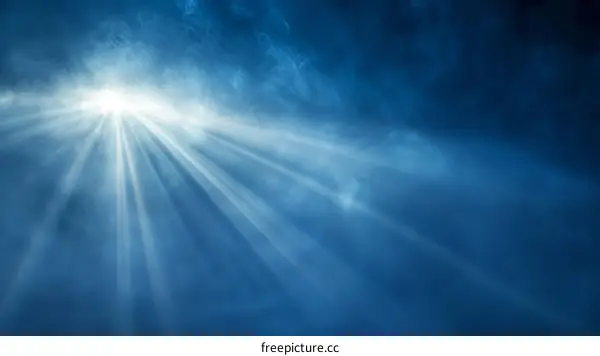 Abstract Light Rays Through Smoky Clouds