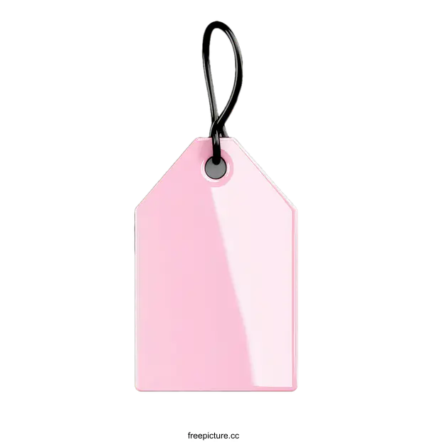 [Transparent Background PNG]Pink Price Tag Illustration