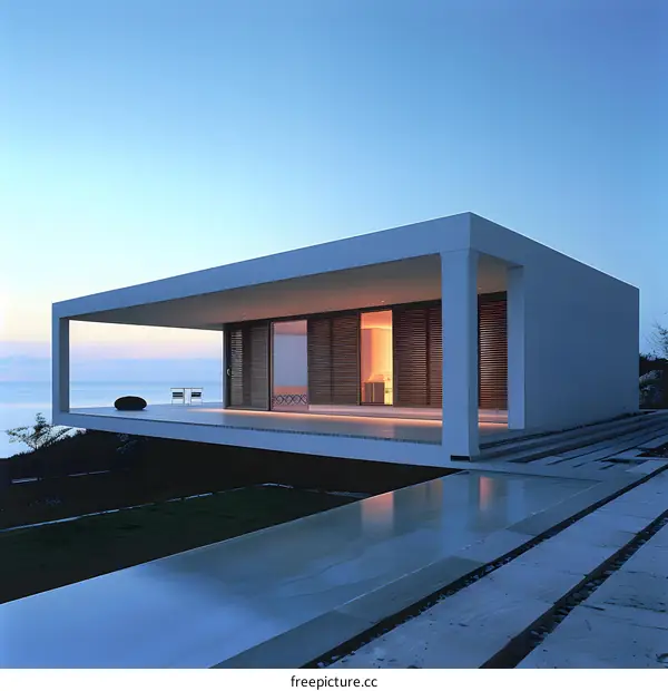 Modern Minimalist House with Infinity Pool