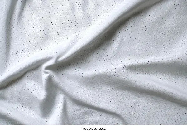 White Fabric Texture with Perforated Design