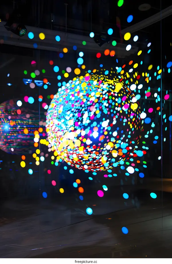 Abstract Art with Colorful Lights