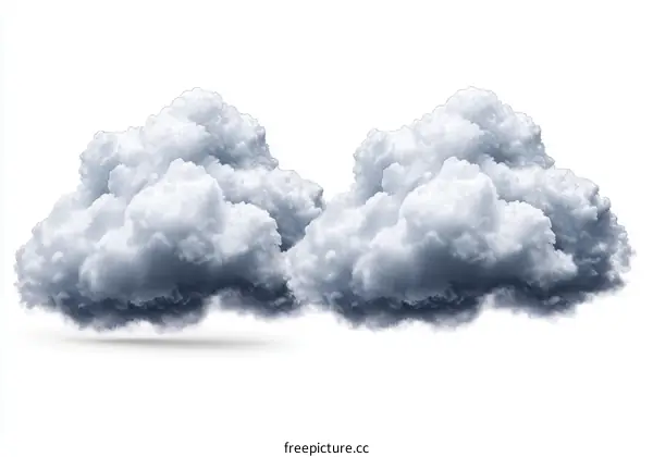 Beautiful Fluffy Clouds in the Sky