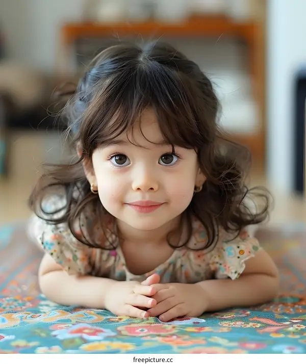 Portrait of a cute little girl