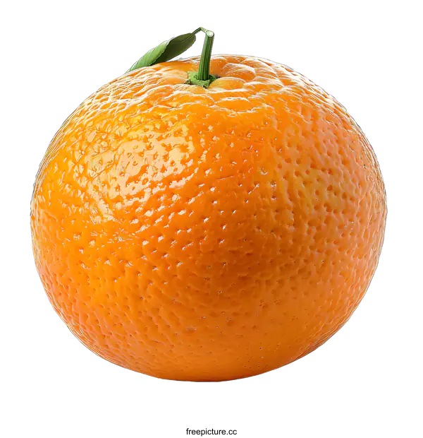 [Transparent Background PNG]A large orange on a white background