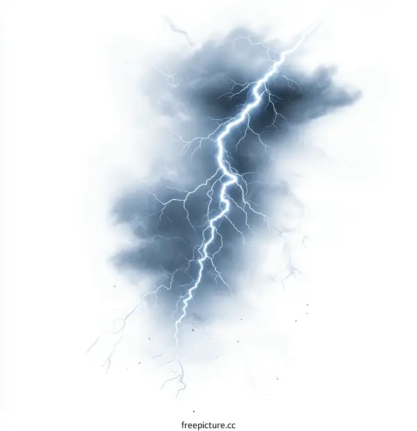 Stormy Lightning Strike Illustration