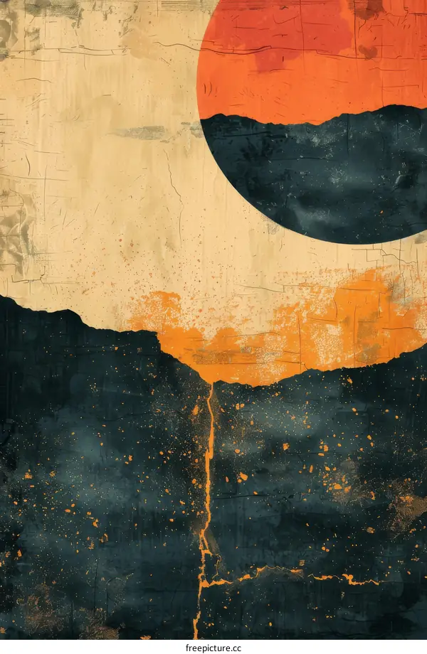 Sunset Over Majestic Mountain Peaks