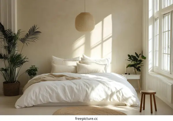 Cozy Beige Bedroom Interior Design