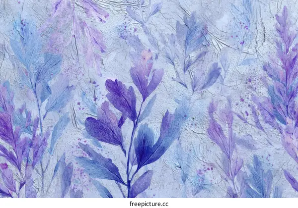 Abstract Floral Pattern on Light Gray Background