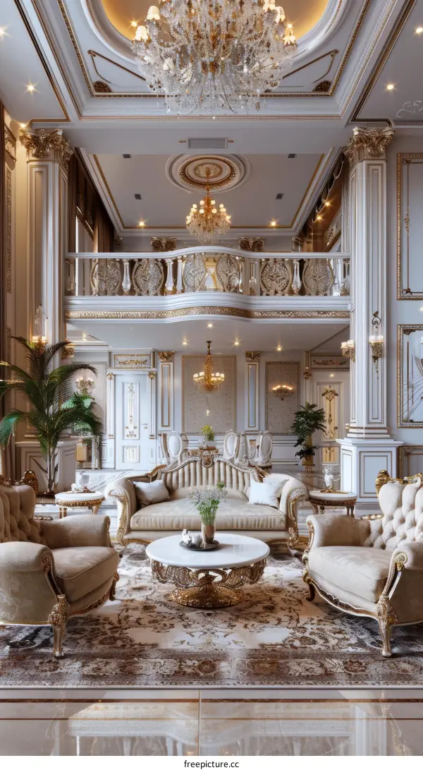 Luxury Palace Living Room Interior Design