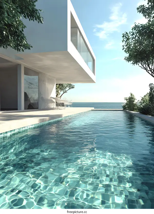 Modern Villa with Swimming Pool by the Sea
