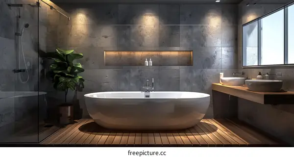 Modern Industrial Style Bathroom Design