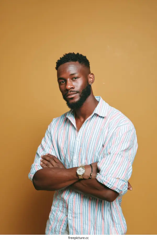 Portrait of a confident African American man