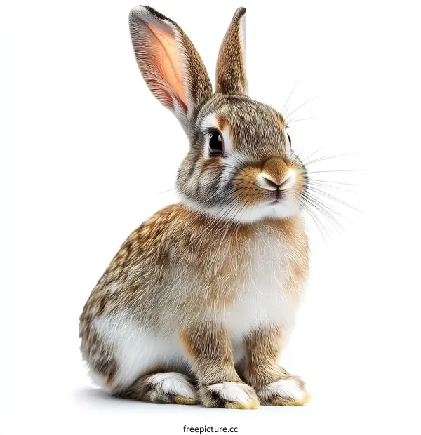 Adorable Baby Rabbit Close-up Portrait