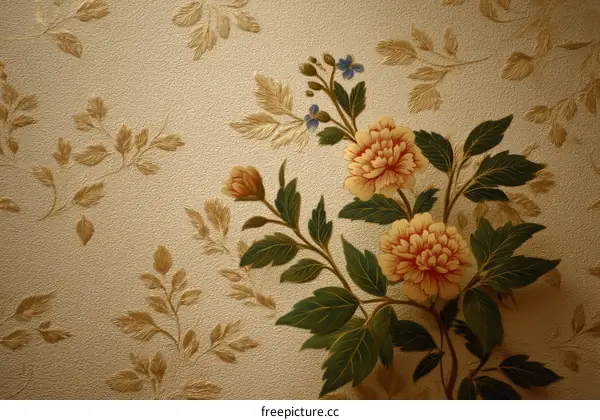Vintage Floral Wallpaper Design