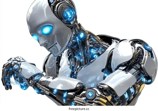 Futuristic Robot with Advanced Technology