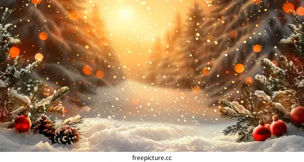 Winter Forest Christmas Decorations