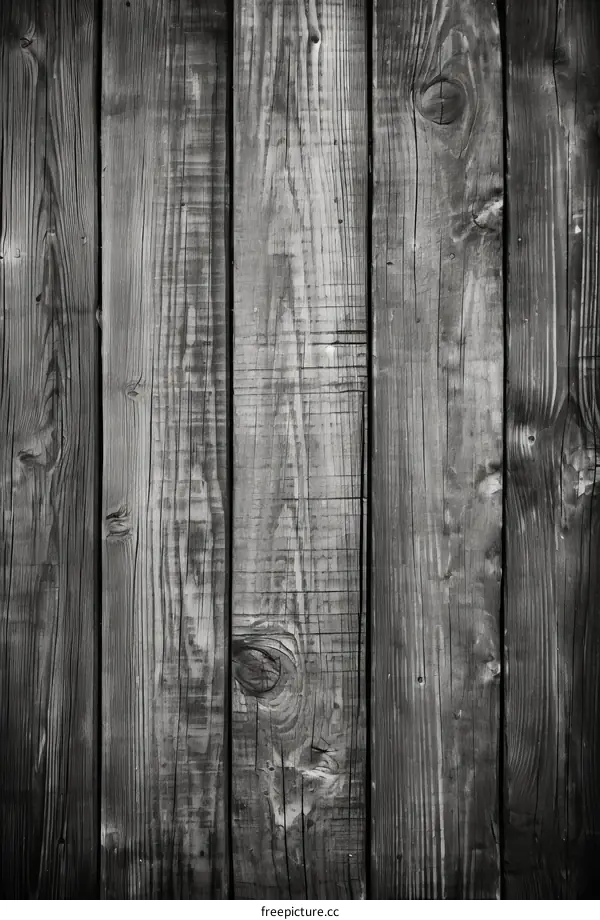 Black and white wooden fence planks background