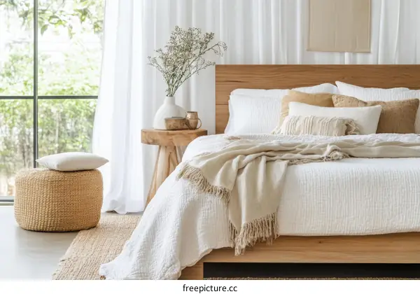 Modern Minimalist Bedroom with Natural Light