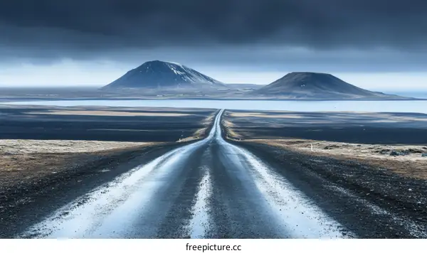 Icelandic Volcanic Landscape Road Trip