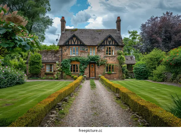 A charming stone cottage in the countryside