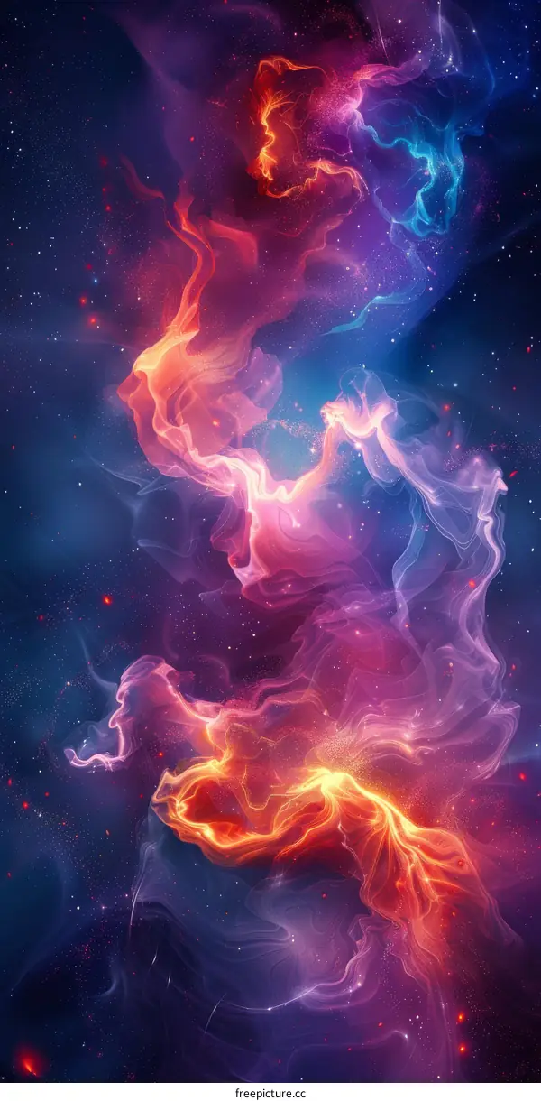 Cosmic Nebula: A Symphony of Colors