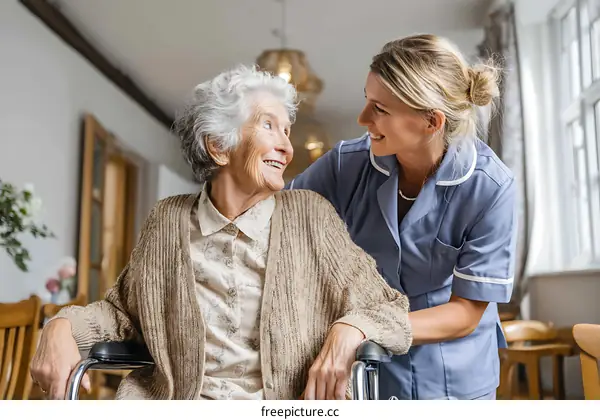 Caring Assistance for Senior in a Facility