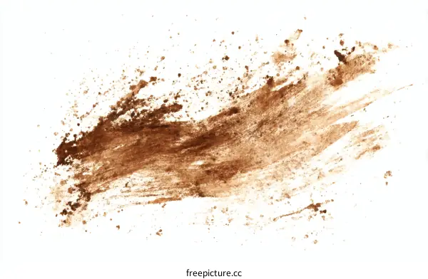 Abstract Brown Stain Spatter Illustration