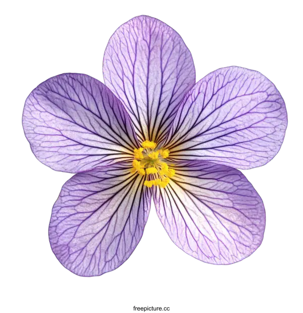 [Transparent Background PNG]Close-up Detailed View of a Single Lavender Flower