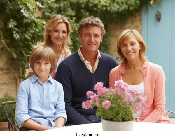 Happy Family Portrait Outdoor