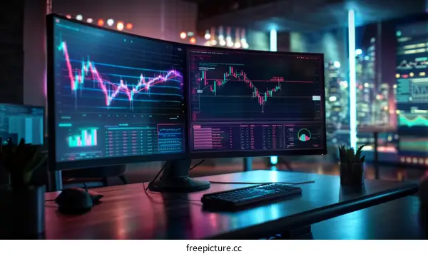 A computer screen with multiple graphs and charts.