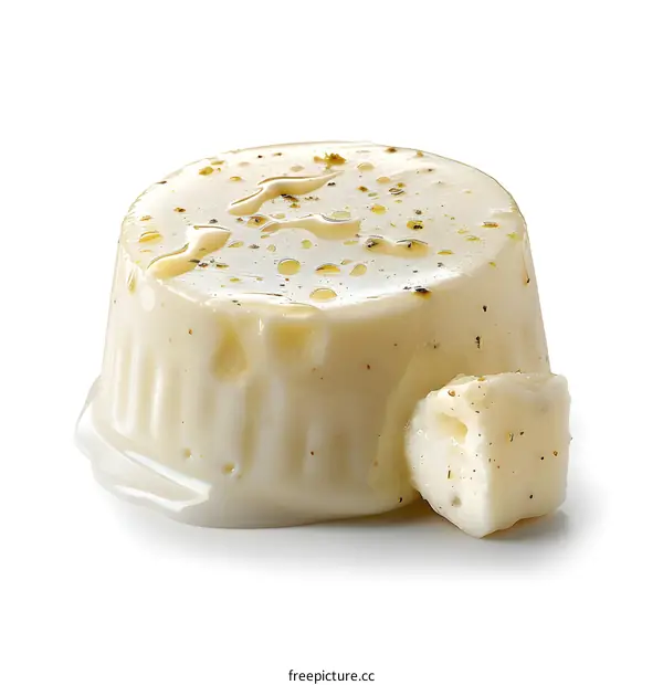 Creamy panna cotta with honey drizzle