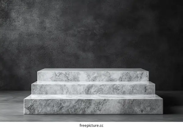 Modern Marble Steps Display Platform