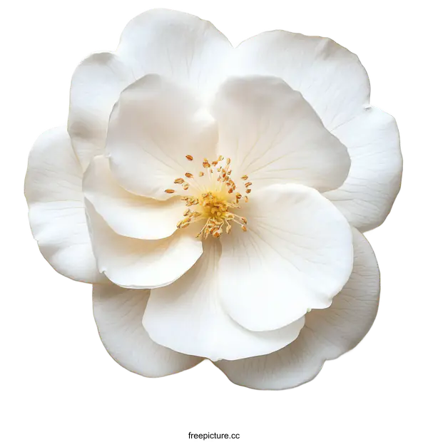 [Transparent Background PNG]Close Up of a Beautiful White Rose