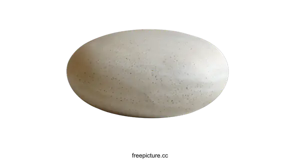 [Transparent Background PNG]An abstract sculpture of a smooth stone on a white background