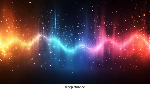 Abstract Colorful Wave Patterns