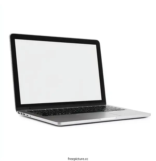 Modern Laptop Mockup with Blank Screen