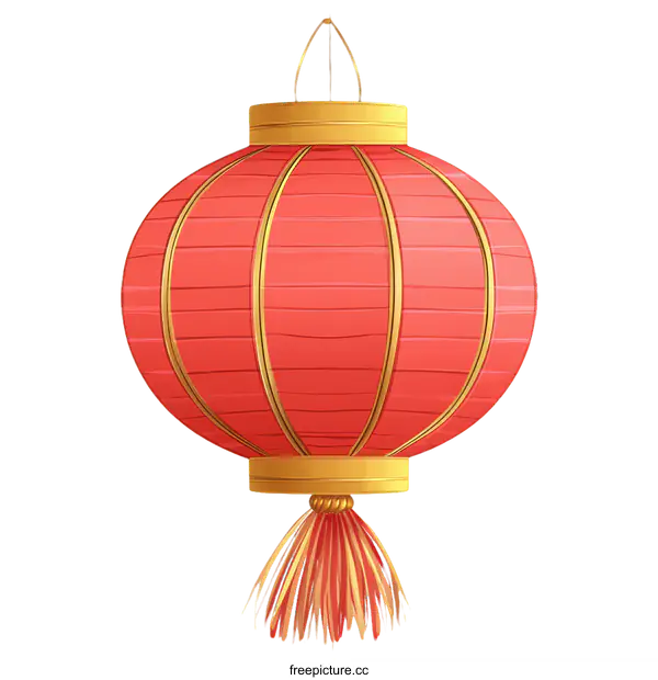 [Transparent Background PNG]Beautiful Traditional Chinese Red Lantern