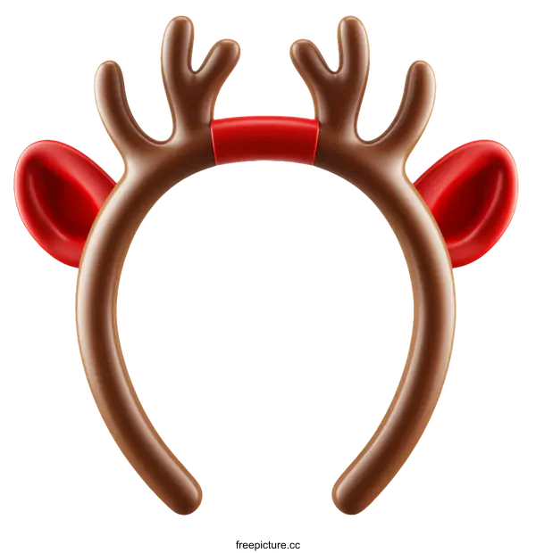 [Transparent Background PNG]Christmas Deer Antlers Headband Illustration