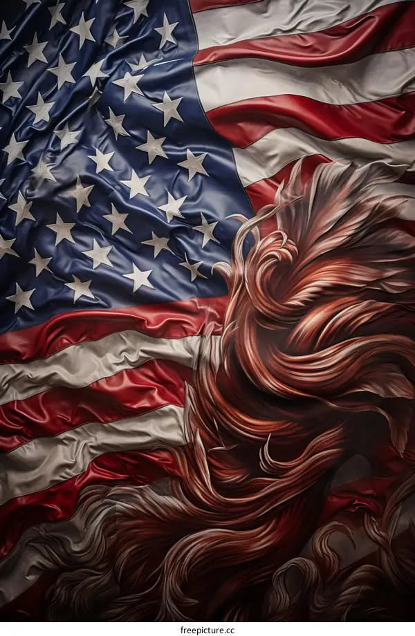 American flag with a twist