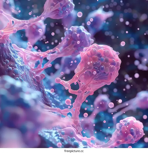 Abstract illustration of a virus