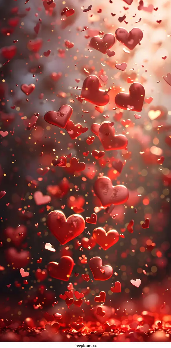 Red heart background image