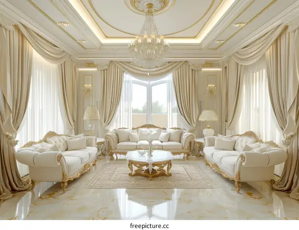 Luxury Classic Living Room Interior Design