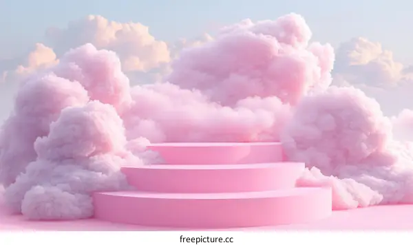 Pink Cloud Stairway to Heaven