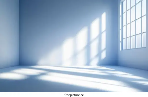 Empty Room with Sunlight and Shadows