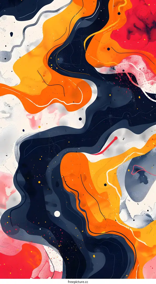 Colorful abstract painting