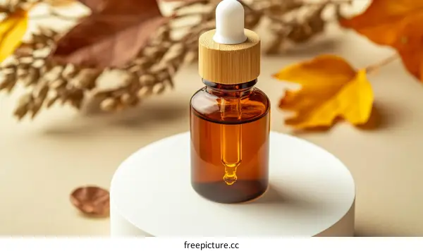 Autumn Essential Oil Dropper Bottle Display