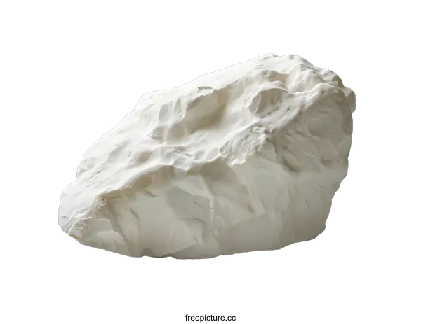 [Transparent Background PNG]White Rock Sculpture on White Background